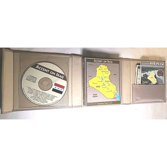 Vintage ACCENT ON IRAQ Language and Culture of Iraq Flashcards Learn Set - Picture 2 of 10